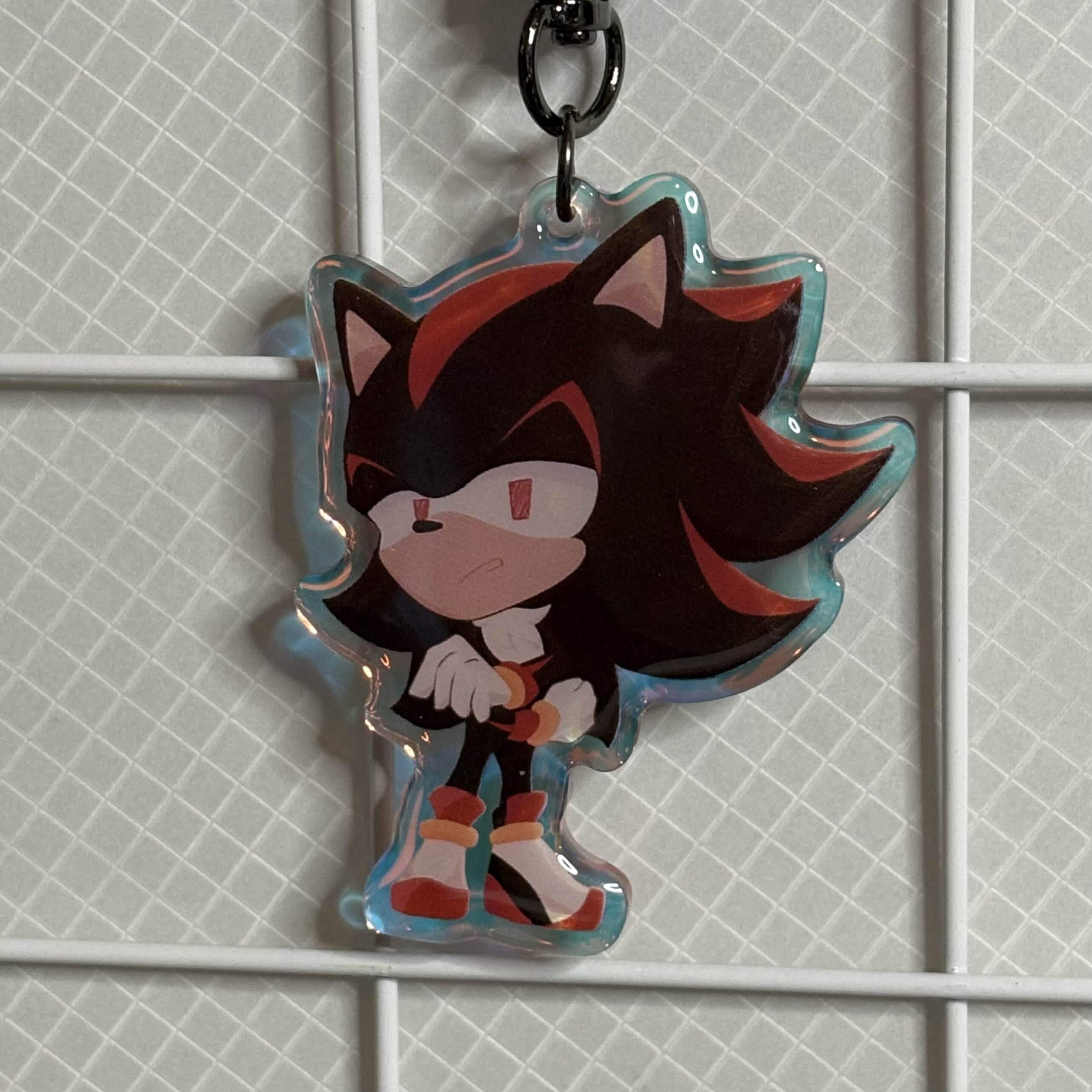 Shadow Ball Keychain Shadow the Hedgehog Keychain - Etsy