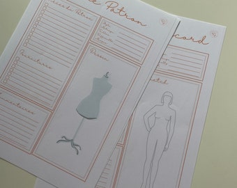 Foglio con cartamodelli scaricabile (Silhouette) - organizzatore di cartamodelli