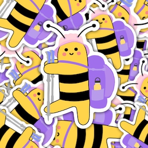 Hiker Bee 3” Vinyl Sticker