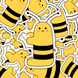 Embroidery Bee Vinyl Sticker Crafty Girl Sticker