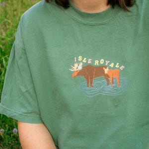 Isle Royale National Park Unisex Comfort Colors T-Shirt, Michigan Hiking Shirt, Gift for Hikers & Granola Girls, Camping Shirt