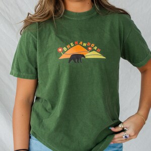 Shenandoah National Park Unisex Comfort Colors T-Shirt, Hiking Shirt, Gift for Hikers & Granola Girls, Virginia Camping Shirt, Vintage Style