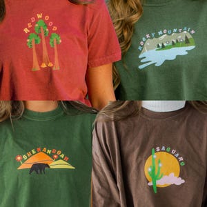 Retro National Park Graphic Tee: Vintage Style Hiking & Camping Gift image 5