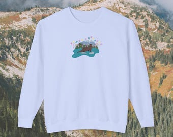 Sudadera del Parque Nacional North Cascades: Estilo retro con colores cómodos