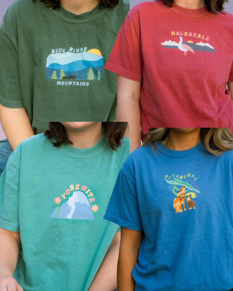 Retro National Park Graphic Tee: Vintage Style Hiking & Camping Gift image 10