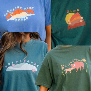 Retro National Park Graphic Tee: Vintage Style Hiking & Camping Gift image 6