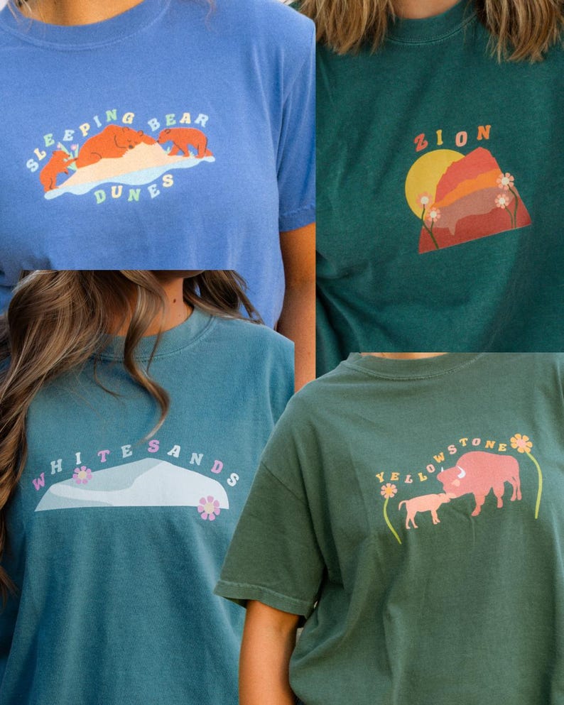 Retro National Park Graphic Tee: Vintage Style Hiking & Camping Gift image 6