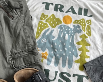 T-shirt Traildust Mountain Goat : Chemise Comfort Colors pour les amoureux de la nature