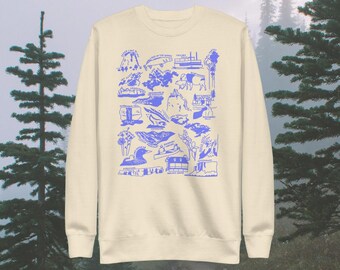 Minnesota Nature Long-Sleeve Sweatshirt: Hiking Gift
