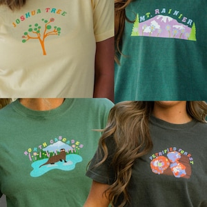 Retro National Park Graphic Tee: Vintage Style Hiking & Camping Gift image 4