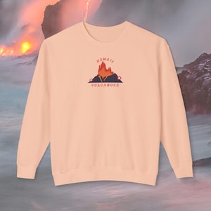Hawai&#39;i Volcanoes National Park Retro Vintage Style Sweatshirt, Hawai&#39;i National Park Liebhaber Geschenk, Granola Girl Ästhetik, Komfort Farben