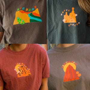 Retro National Park Graphic Tee: Vintage Style Hiking & Camping Gift image 7