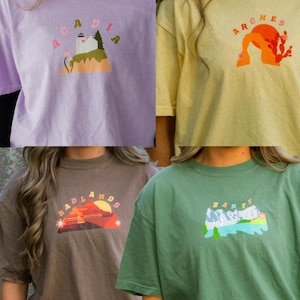 Retro National Park Graphic Tee: Vintage Style Hiking & Camping Gift image 2