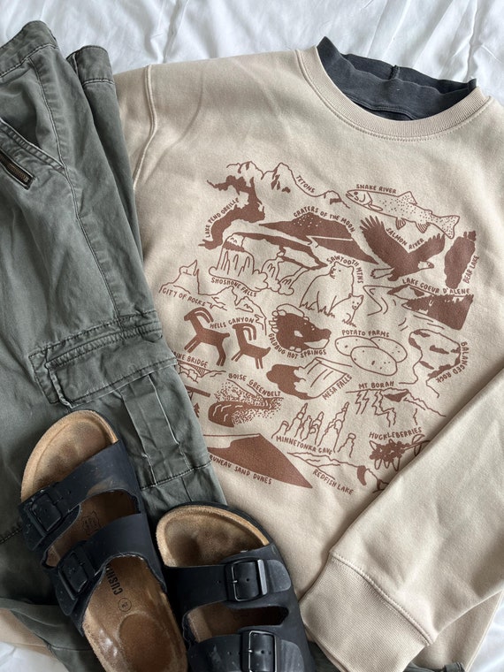 Idaho Nature Sweatshirt: Hiking Sweater, Granola Girl Gift