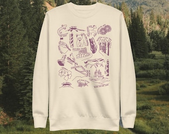 North Carolina Natur Sweatshirt: Wandern Geschenk, North Carolina Hikes Langarm