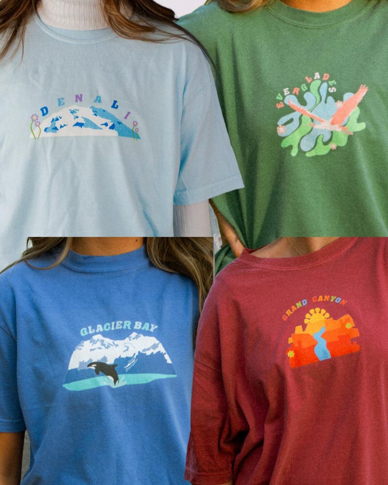 Retro National Park Graphic Tee: Vintage Style Hiking & Camping Gift image 9