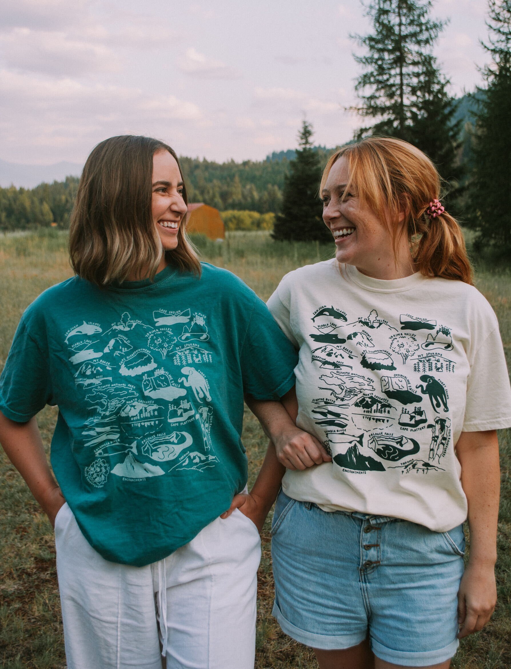 Washington Nature Checklist Souvenir T-Shirt Unisex Comfort Colors, Granola Girl Gift, Nature Lover, National Parks, Hiker Shirt