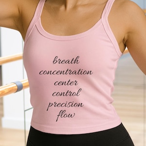 Pilates Tank Top, 7 Pilates Principles Workout shirt, Gift for Pilates Insructor Christmas present for a Pilates Princess or Pilates lover