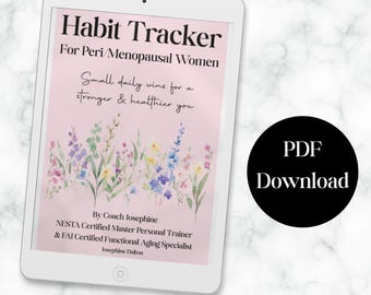 Menopause Journal, Habits Tracker Download. Mid Life Crisis Awareness. Peri & Menopause Planner Calendar. Perimenopause support book pdf