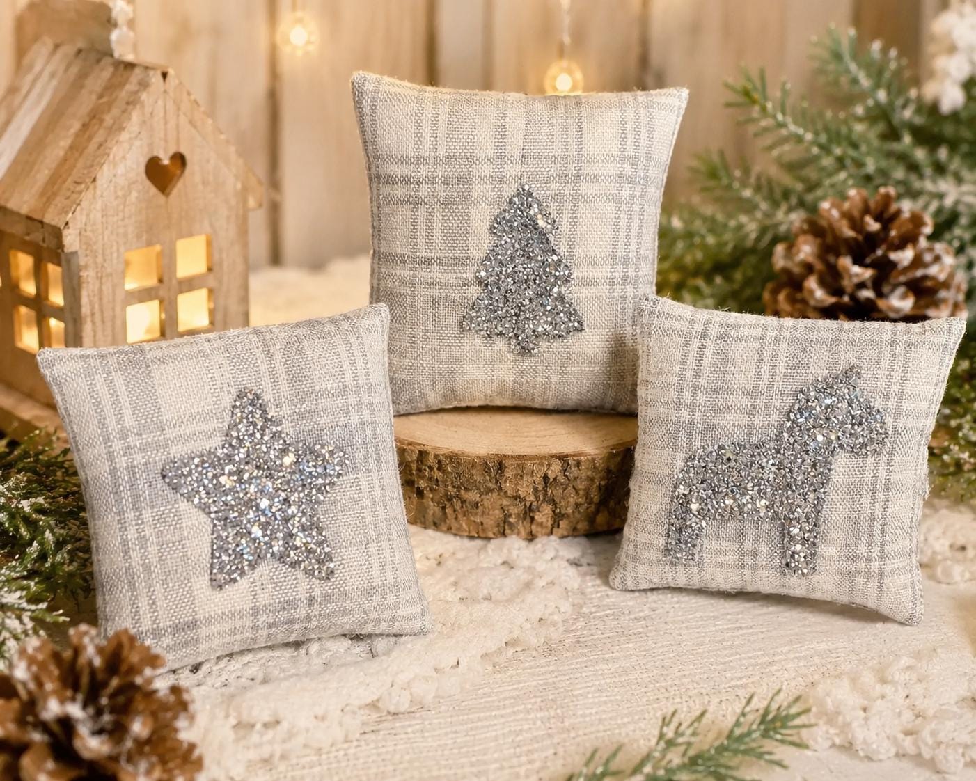 Kissen mit weihnachtsmotiv
