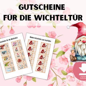 Vouchers for the Secret Santa door, Secret Santa accessories to print