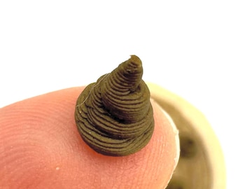 Miniatur Rentier Kaki für Wichtel Streiche und lustige Wichtel Schabernack Ideen an der Wichteltür, 7 mm Höhe