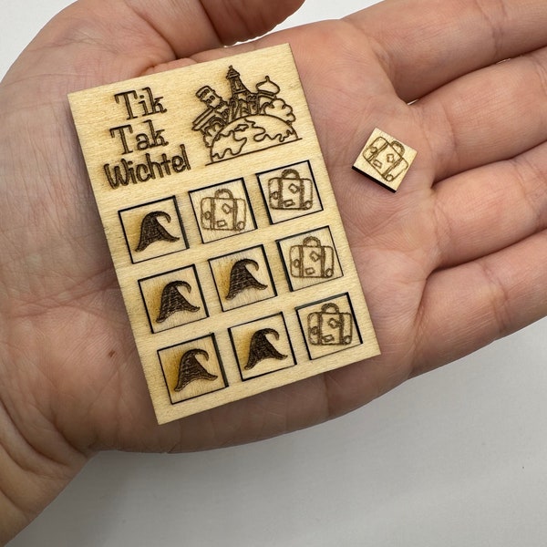 Tik Tak Wichtel, Wichteltür Deko im Miniatur Format als Geschenk vom Wichtel oder Souvenir von der Wichtel Weltreise