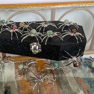 Crystal and Metal Spiders