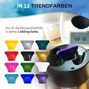 Dough flower for Thermomix, dough loosener accessory for Vorwerk kitchen machine TM5 + TM6 various colors