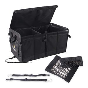 CARexp HD - Kofferraum Organizer Faltbare mit Deckel Seiten- & Innenfächer Kofferraumtasche