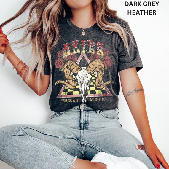 Aries Ram Astrology T-Shirt - Zodiac Tee Aries Ram Astrology T-Shirt - Zodiac Tee