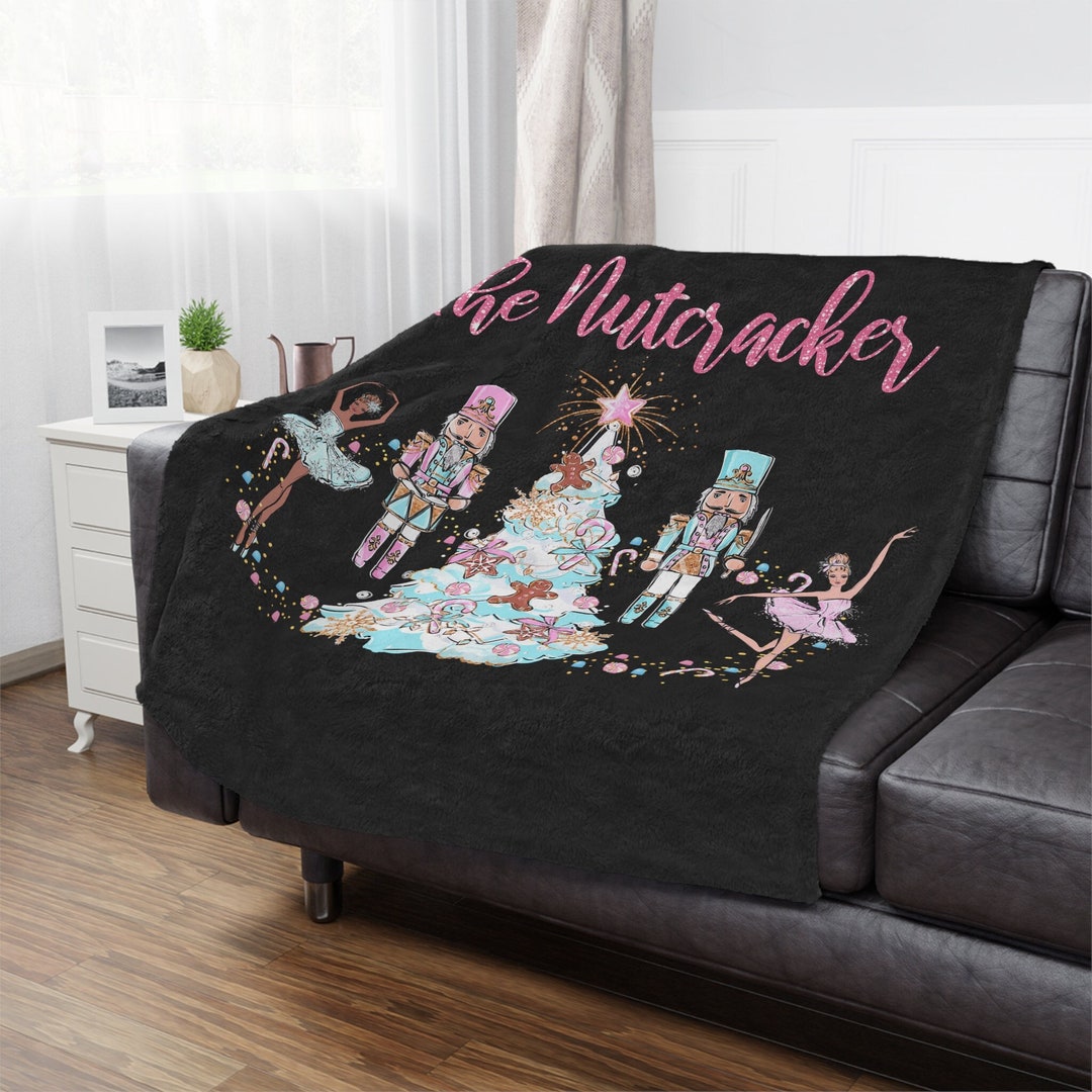 Nutcracker Blanket, Nutcracker Gifts, Unique Christmas Gift, Ballerina