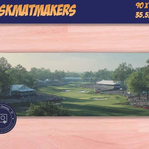 Pro Golf Tournament Gaming Mouse Pad - Lush Green Course Desk Mat for Sports Fans, Scenic Fairway Home Office Decor