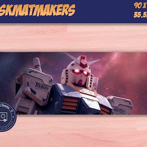 Mecha Robot Mousepad | Futuristic Sci-Fi Desk Mat | Giant Mech Warrior Design Gift for Gamers, Anime Fans & Office Setup