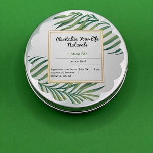 Natürliche Lotion Bar - Lemon Basil