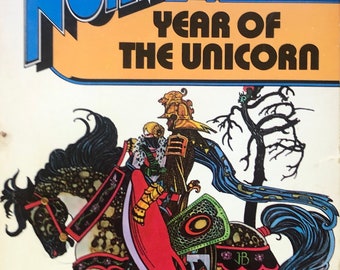 Vintage 1965 Science Fiction Paperback "Year of the Unicorn" by Andre Norton. Ace Books Inc printed in USA