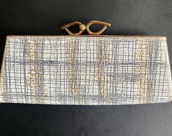 Vintage Spectapurse Opticase Eyeglass Case with Jemco KISS Closure - MCM Midcentury