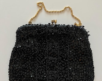 Vintage Pochette Paillettes Teal Pavone Insolito Antico Perline Paillettes Sera Borsa Donna Fashion Designer Elegante Borsa, Argento (Argento), Taglia unica