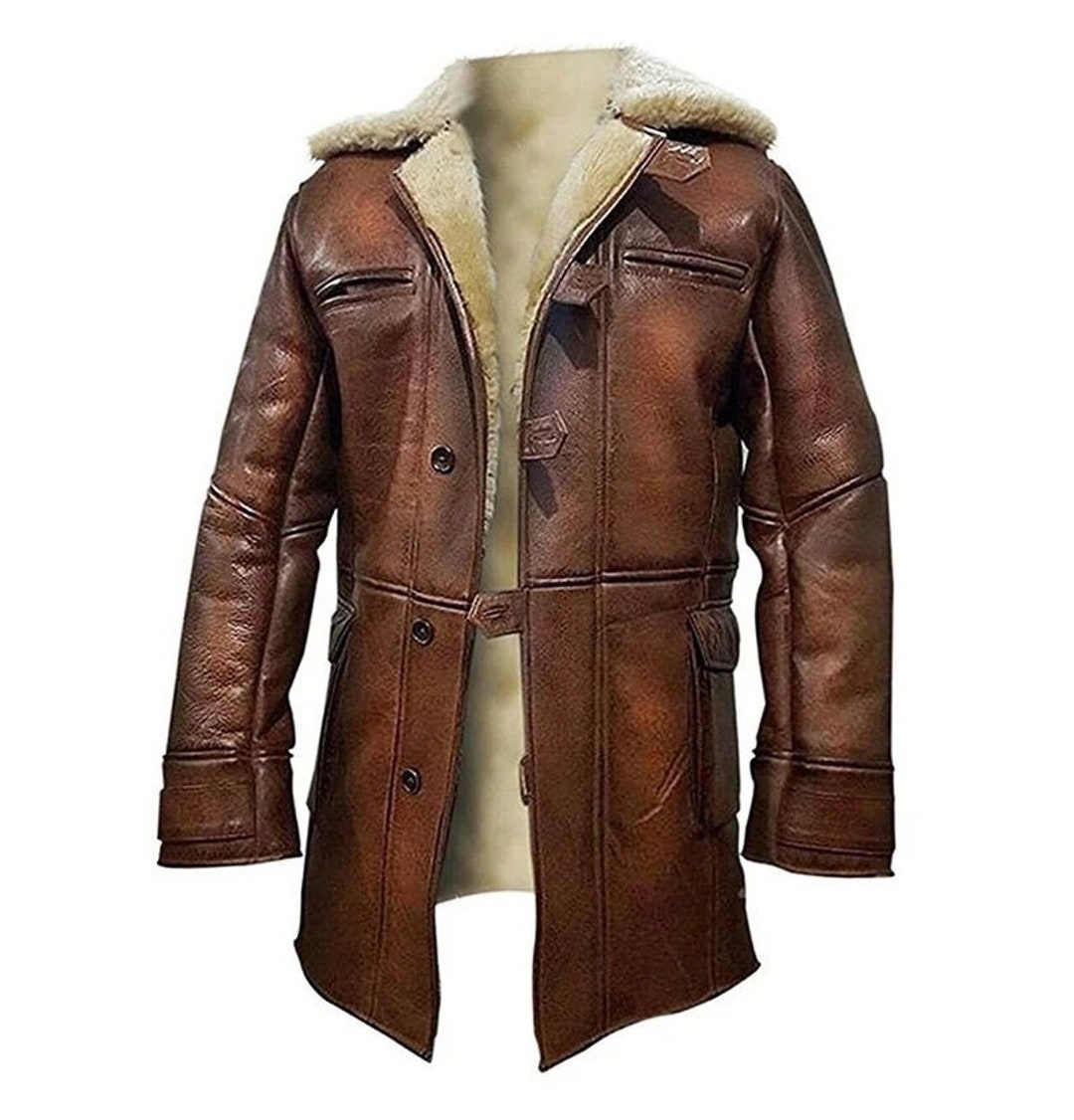 Trench Bane Coat Famous Tom Hardy Dark Knight Brown - Etsy