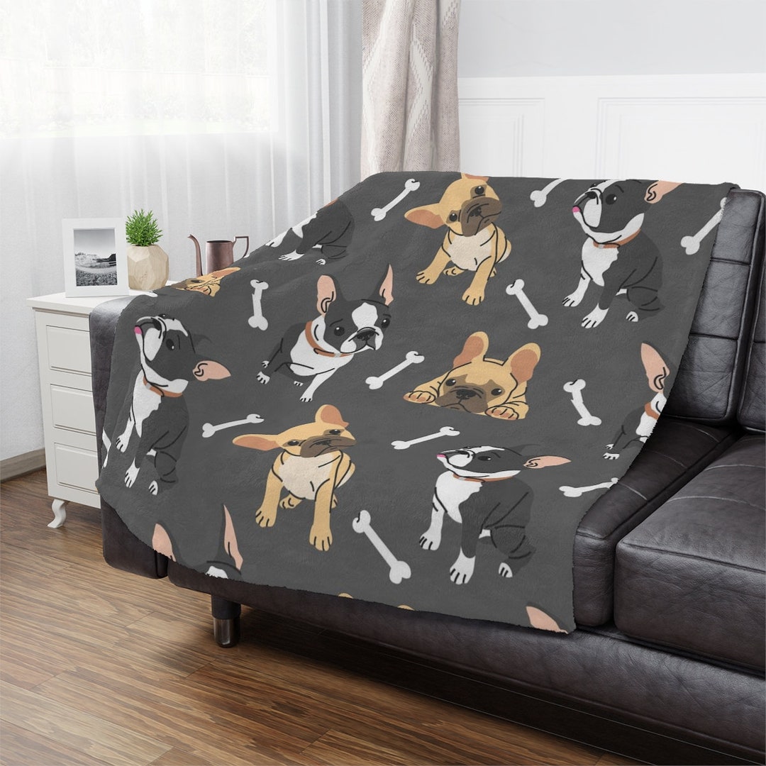 French Bulldog Blanket Throw Blanket Throw Dog Lover Gift Dog Blanket