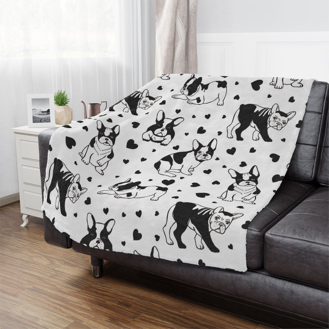 French Bulldog Blanket Throw Blanket Throw Dog Lover Etsy
