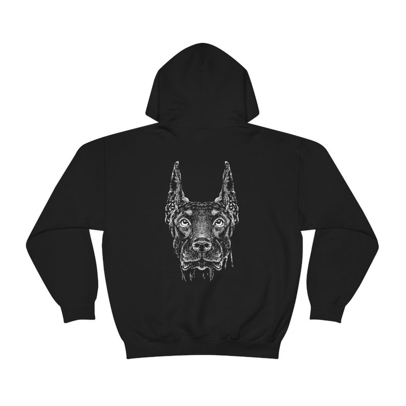 Doberman Soft Hoodie Doberman Pullover Sweatshirt Dog Dog Etsy
