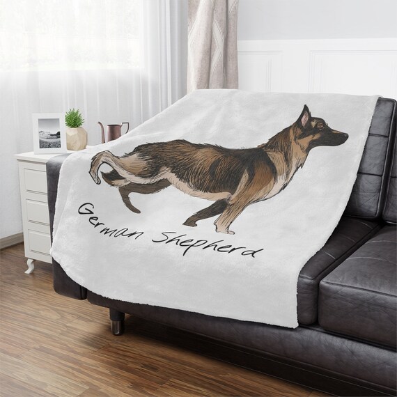 German Shepherd Blanket Throw Blanket Throw Dog Lover Etsy