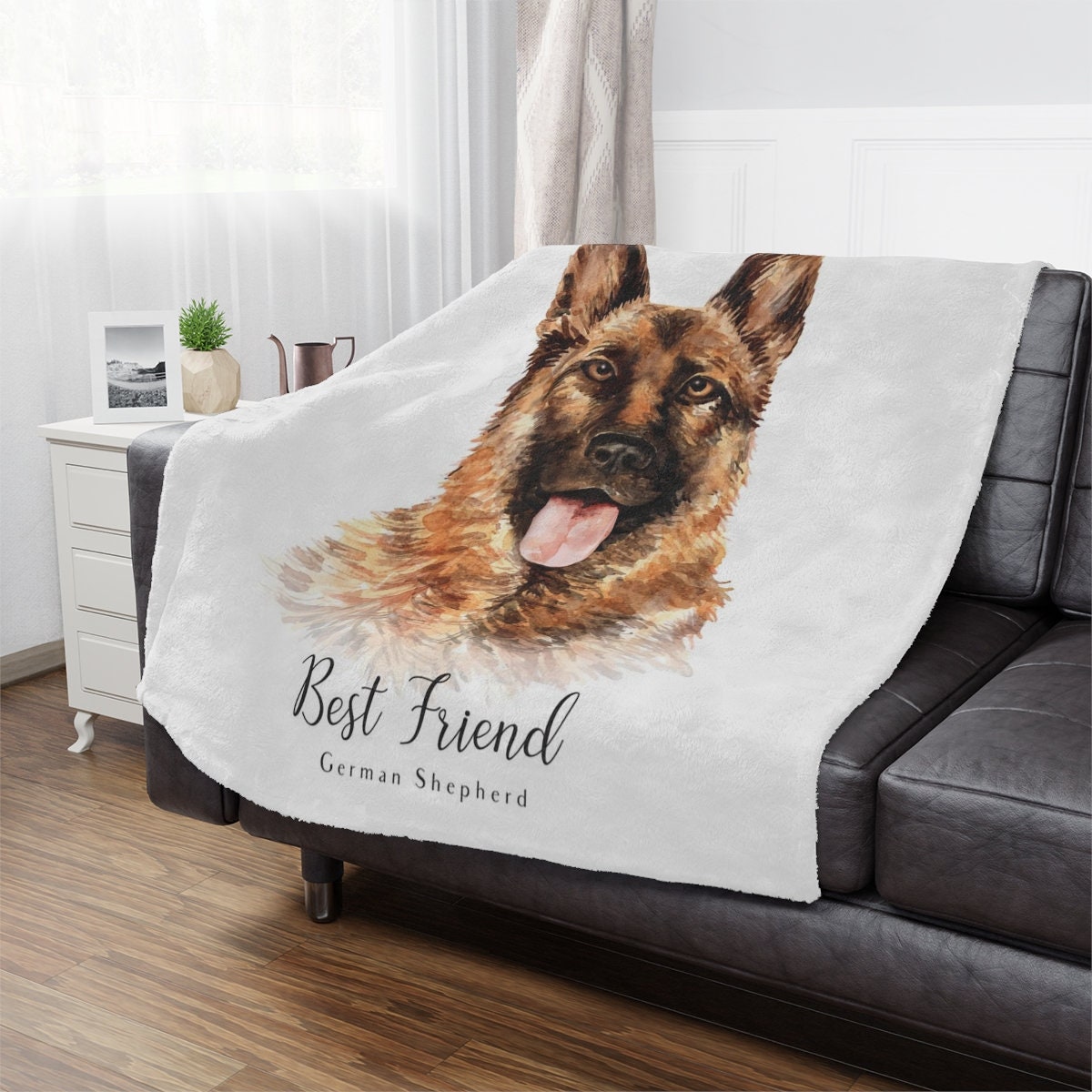 German Shepherd Baby Blanket