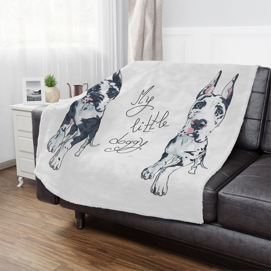 Great Dane Blanket Throw Blanket Throw Dog Lover Gift Etsy