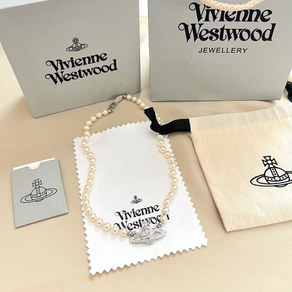 Vivienne Westwood Pearl Necklace - Etsy