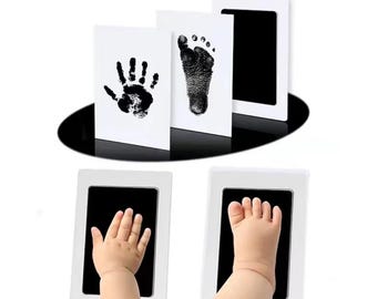 Voetafdrukkit babyhandafdruk: veilige inkt, aandenken fotolijst