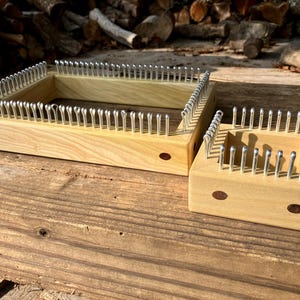 Hölzerner Topflappen-Webstuhl