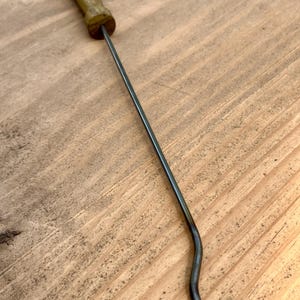 Handmade Exotic Wood Potholder Loom Hook - Stainless Steel, Texas Crafted bild 4