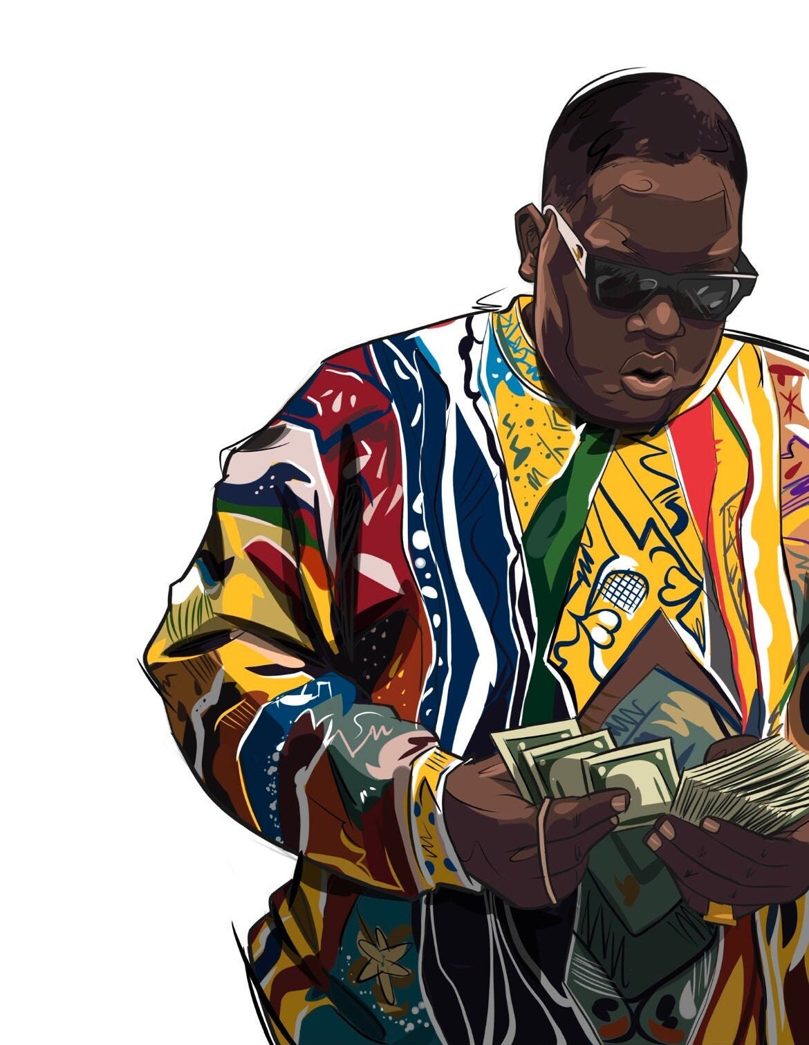 Biggie Smalls Coogi Sweater Wall Art Digital Download Etsy